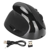Image of Left Hand Vertical Mouse 2.4G Wireless Vertical Ergonomic Mouse Rechargeable Mouse with USB Adapter Adjustable DPI for PC Black