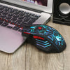 Image of Water Crack Colorful Luminous Game Mouse Wired Mouse