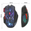 Image of Water Crack Colorful Luminous Game Mouse Wired Mouse